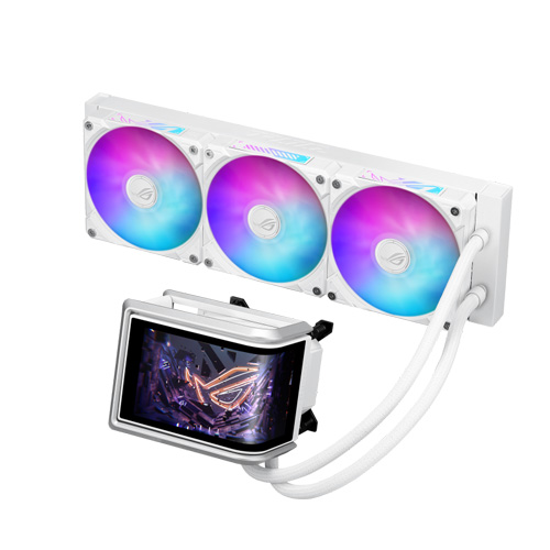 ASUS ROG RYUO IV 360 (White) ARGB AIO w/ 6.67 Curved Screen